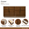 Pavira Walnut Dresser w/ LED Lighting