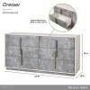Pavira Stone Dresser w/ LED Lighting