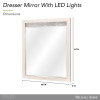 Pavira Stone Mirror w/ LED Lighting