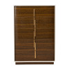 Pavira Walnut Chest w/ LED Lighting