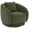 Arnaud Green Swivel Accent Chair