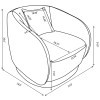 Arnaud Green Swivel Accent Chair