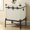 White Trunk-Style Accent Table