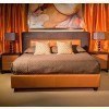 21 Cosmopolitan Upholstered Tufted Bedroom Set (Orange)