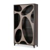 21 Cosmopolitan Curio Side Cabinet (Taupe)