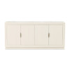 Portrait Alabaster White Wide Rectangular Dining Room Set
