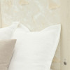 Portrait Alabaster White Panel Bed w/ LED Lights