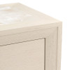 Portrait Alabaster White Panel Bedroom Set w/ LED Lights
