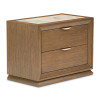 Portrait Sienna Brown Panel Bedroom Set w/ LED Lights