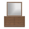 Portrait Sienna Brown Panel Bedroom Set w/ LED Lights
