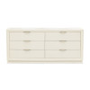 Portrait Alabaster White Panel Bedroom Set w/ LED Lights
