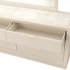 Portrait Alabaster White Panel Bedroom Set w/ LED Lights