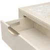 Portrait Alabaster White Panel Bedroom Set w/ LED Lights
