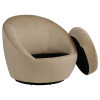 Myernick Camel Swivel Accent Chair