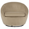Myernick Camel Swivel Accent Chair