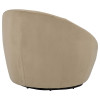 Myernick Camel Swivel Accent Chair
