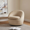 Myernick Camel Swivel Accent Chair