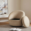Myernick Camel Swivel Accent Chair