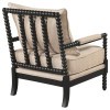 Blanchett Beige and Black Accent Chair