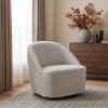 Leon Beige Swivel Accent Chair