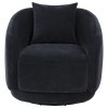 Arnaud Navy Swivel Accent Chair