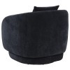 Arnaud Navy Swivel Accent Chair