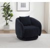 Arnaud Navy Swivel Accent Chair