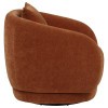 Arnaud Burnt Orange Swivel Accent Chair