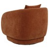 Arnaud Burnt Orange Swivel Accent Chair