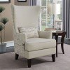 Modern French Script Accent Chair