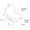 Blanchett Beige and Distressed Brown Accent Chair