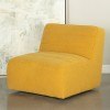Mustard Swivel Armless Chair