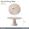 Fantosini Silver Round Dining Room Set