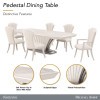 Fantosini Silver Rectangular Dining Room Set