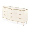 La Terrazza Creamy Pearl Upholstered Bedroom Set