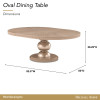 West Kensington Sea Salt Caramel Oval Dining Room Set