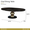 West Kensington Medium Espresso Oval Dining Table