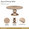 West Kensington Sea Salt Caramel Round Dining Table