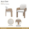 West Kensington Sea Salt Caramel Arm Chair (Set of 2)