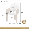 West Kensington Sea Salt Caramel Arm Chair (Set of 2)
