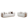 West Kensington Sea Salt Caramel and Buff Living Room Set