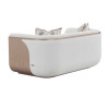 West Kensington Sea Salt Caramel and Buff Loveseat