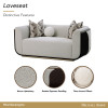 West Kensington Medium Espresso and Buff Living Room Set