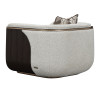 West Kensington Medium Espresso and Buff Living Room Set
