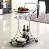 Black and Chrome Serving Cart