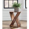 Recycled Wood Accent Table