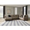 Abalone Chocolate Left Chaise Sectional