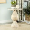 White Washed Accent Table