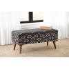 Eclectic Tribal Storage Bench