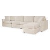 Modmax Oyster 4-Piece Right Chaise Sectional